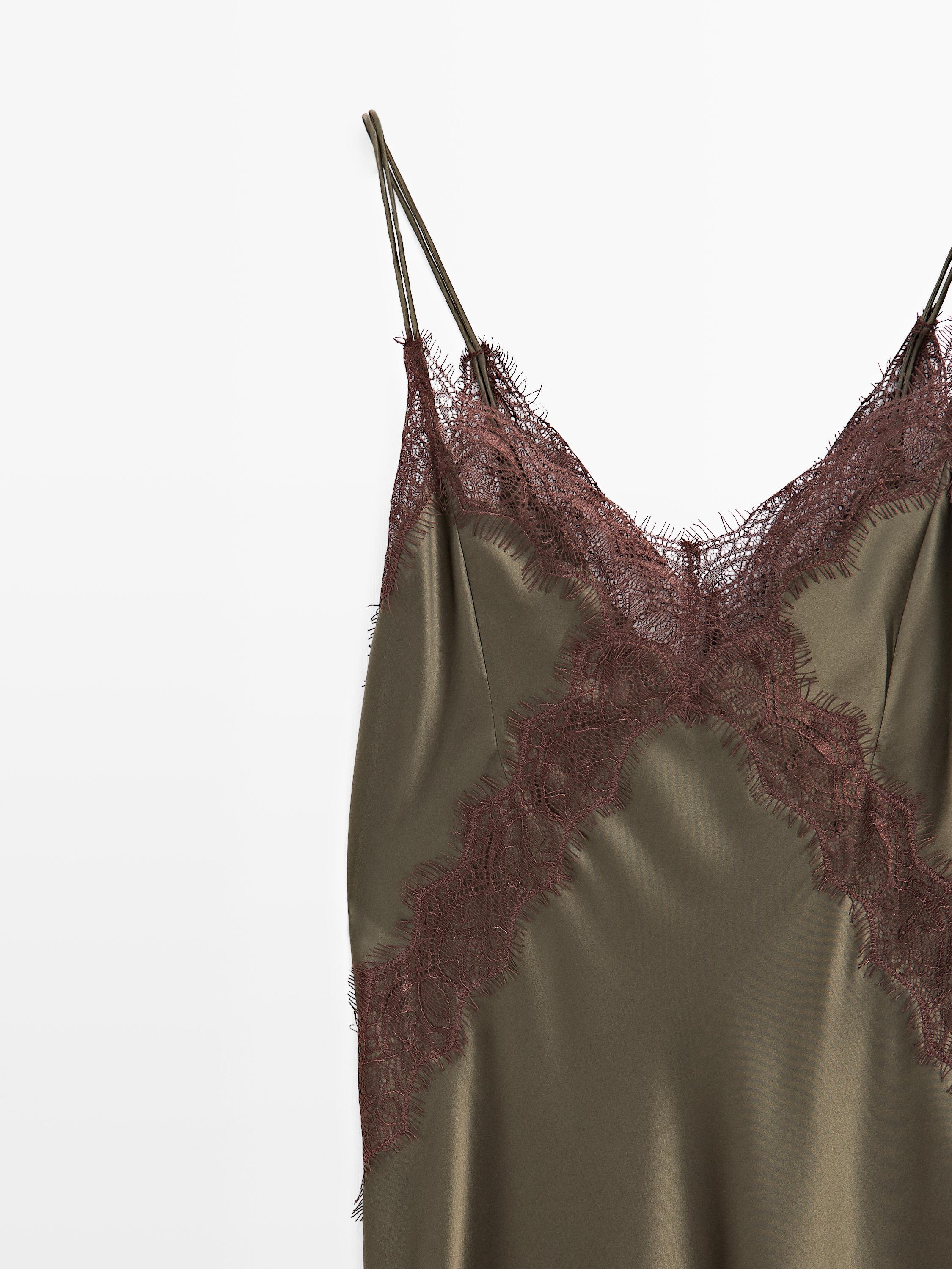 100% silk long slip dress - STUDIO